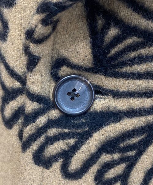 LOUIS VUITTON（ルイ ヴィトン）LOUIS VUITTON (ルイ ヴィトン) Christopher Nemeth (クリストファーネメス) ロープ柄ウールコート ベージュ サイズ:50の古着・服飾アイテム