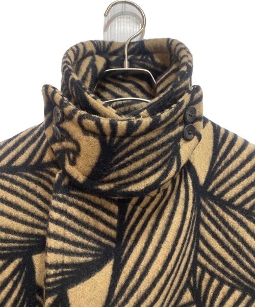 LOUIS VUITTON（ルイ ヴィトン）LOUIS VUITTON (ルイ ヴィトン) Christopher Nemeth (クリストファーネメス) ロープ柄ウールコート ベージュ サイズ:50の古着・服飾アイテム