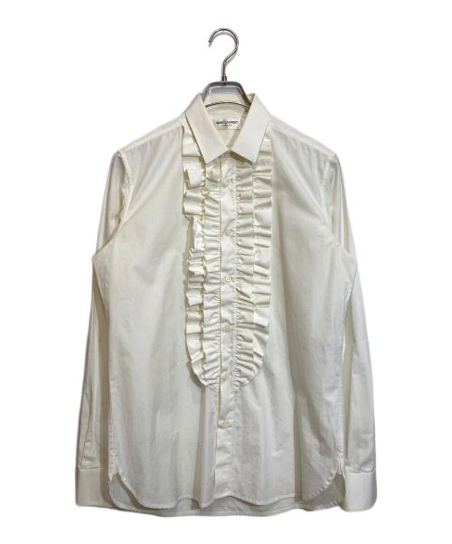 Saint Laurent Paris（サンローランパリ）Saint Laurent Paris (サンローランパリ) フロントフリルシャツ/361867 Y716F ホワイト サイズ:-の古着・服飾アイテム