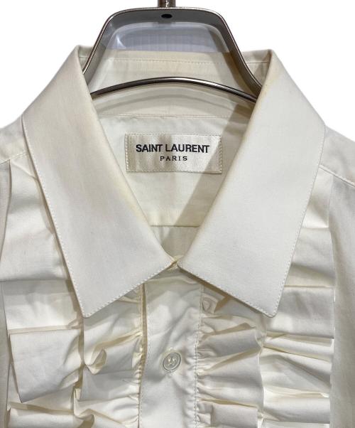 Saint Laurent Paris（サンローランパリ）Saint Laurent Paris (サンローランパリ) フロントフリルシャツ/361867 Y716F ホワイト サイズ:-の古着・服飾アイテム