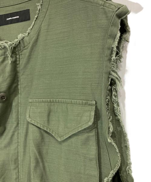 JOURNAL STANDARD（ジャーナルスタンダード）JOURNAL STANDARD (ジャーナルスタンダード) M-65 CUT OFFベスト カーキ サイズ:Freeの古着・服飾アイテム