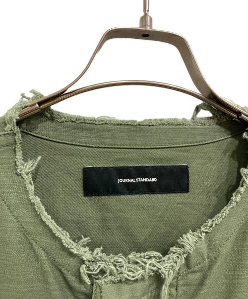 JOURNAL STANDARD（ジャーナルスタンダード）JOURNAL STANDARD (ジャーナルスタンダード) M-65 CUT OFFベスト カーキ サイズ:Freeの古着・服飾アイテム
