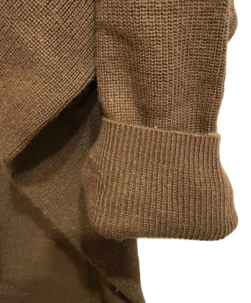 ISSEY MIYAKE（イッセイミヤケ）ISSEY MIYAKE (イッセイミヤケ) ニットワンピース ブラウン サイズ:Ｍの古着・服飾アイテム