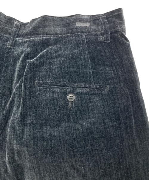 CLOSED UOMO（クローズド ウオモ）CLOSED UOMO (クローズド ウオモ) ツータックベロアパンツ ブラック サイズ:50の古着・服飾アイテム