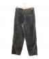 CLOSED UOMO (クローズド ウオモ) ツータックベロアパンツ ブラック サイズ:50：9000円