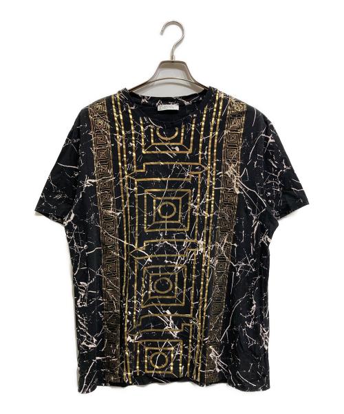 VERSACE COLLECTION（ヴェルサーチ コレクション）VERSACE COLLECTION (ヴェルサーチ コレクション) プリントTシャツ ブラック サイズ:XLの古着・服飾アイテム