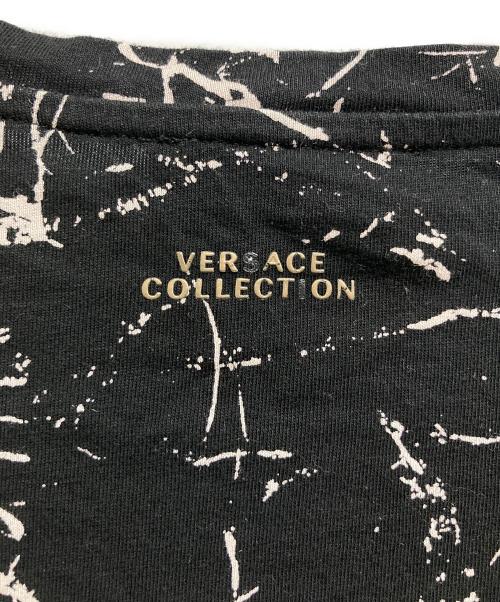 VERSACE COLLECTION（ヴェルサーチ コレクション）VERSACE COLLECTION (ヴェルサーチ コレクション) プリントTシャツ ブラック サイズ:XLの古着・服飾アイテム