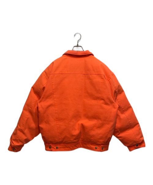 SUPREME（シュプリーム）Supreme (シュプリーム) Schott (ショット) Canvas Down Trucker Jacket オレンジ サイズ:Lの古着・服飾アイテム