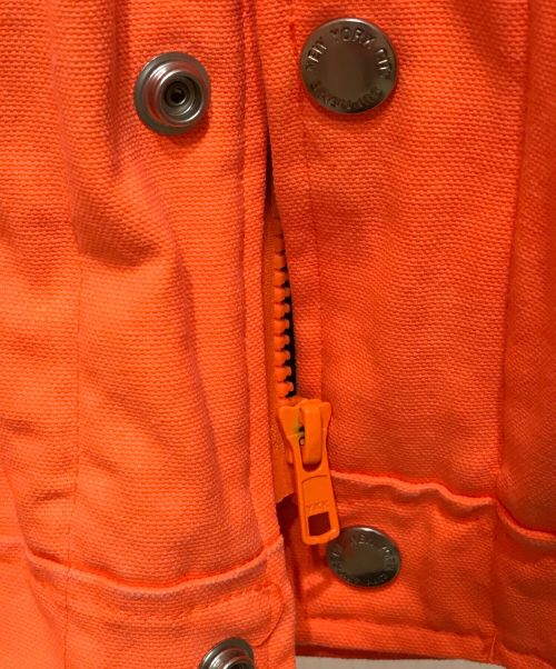 SUPREME（シュプリーム）Supreme (シュプリーム) Schott (ショット) Canvas Down Trucker Jacket オレンジ サイズ:Lの古着・服飾アイテム