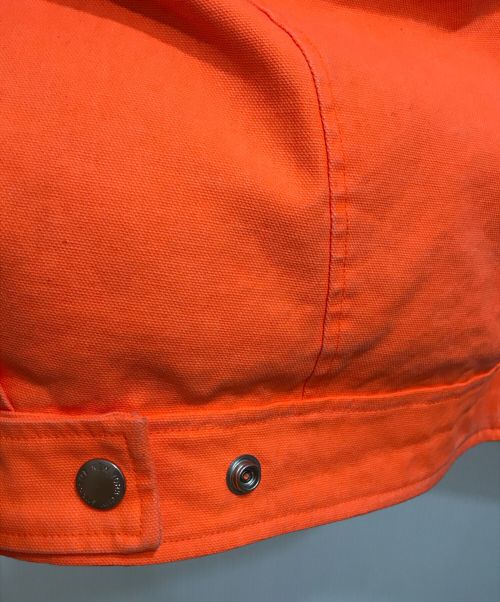 SUPREME（シュプリーム）Supreme (シュプリーム) Schott (ショット) Canvas Down Trucker Jacket オレンジ サイズ:Lの古着・服飾アイテム
