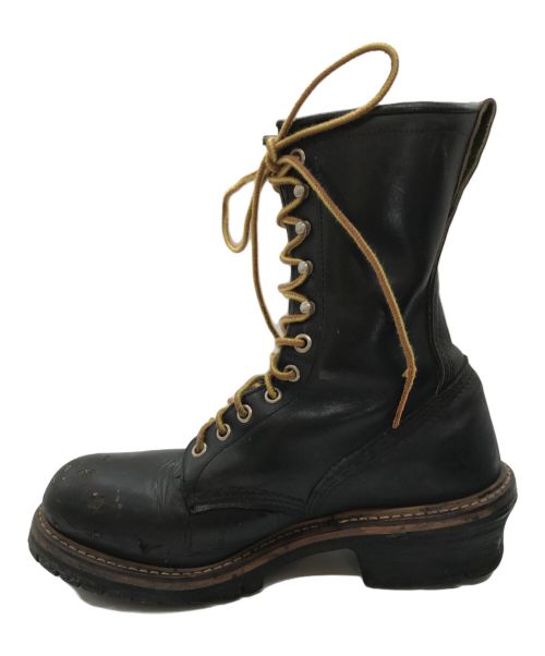 RED WING（レッドウィング）RED WING (レッドウィング) ロガーブーツ/赤羽刺繍タグ /PT91  ブラック サイズ:7 1/2 EEの古着・服飾アイテム