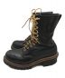 中古・古着 RED WING (レッドウィング) ロガーブーツ/赤羽刺繍タグ /PT91  ブラック サイズ:7 1/2 EE：17000円