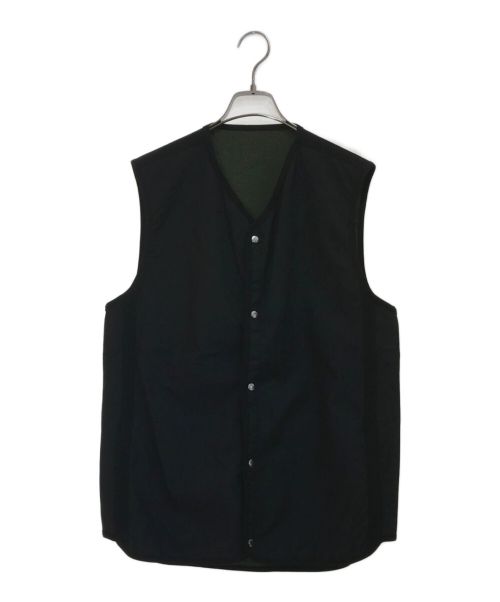 BYBORRE（バイボレ）BYBORRE (バイボレ) GORE-TEXリバーシブルベスト ブラック×グリーン サイズ:Mの古着・服飾アイテム