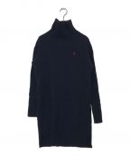 POLO RALPH LAURENポロ・ラルフローレン）の古着「カシミヤ混ケーブルニットワンピース」｜ネイビー