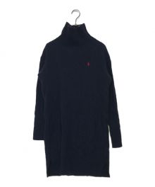 POLO RALPH LAUREN（ポロ・ラルフローレン）の古着「カシミヤ混ケーブルニットワンピース」｜ネイビー