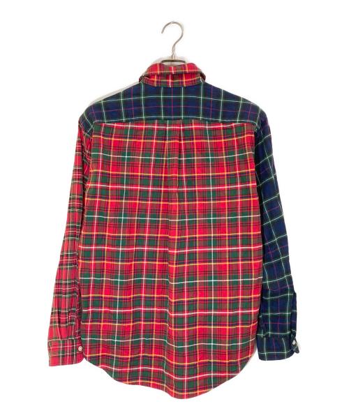RALPH LAUREN（ラルフローレン）RALPH LAUREN (ラルフローレン) クレイジーチェックBDシャツ ブルー×グリーン サイズ:Lの古着・服飾アイテム