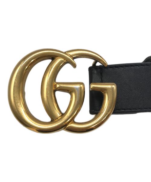 GUCCI（グッチ）GUCCI (グッチ) GUCCI/GGマーモントレザーベルト/414516 ブラックの古着・服飾アイテム