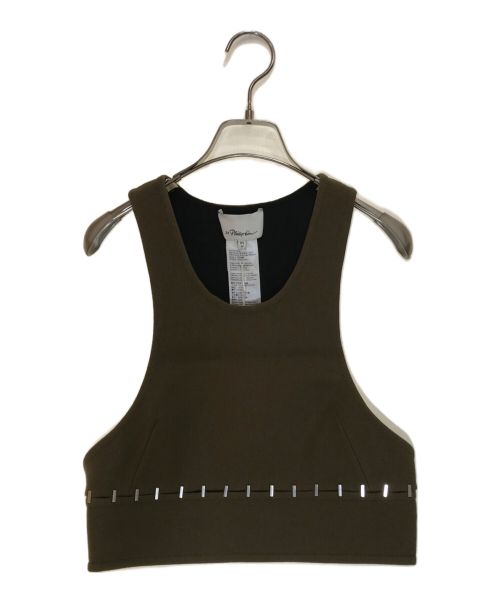 3.1 phillip lim（スリーワンフィリップリム）3.1 phillip lim (スリーワンフィリップリム) メタルデザインベスト カーキ サイズ:XSの古着・服飾アイテム
