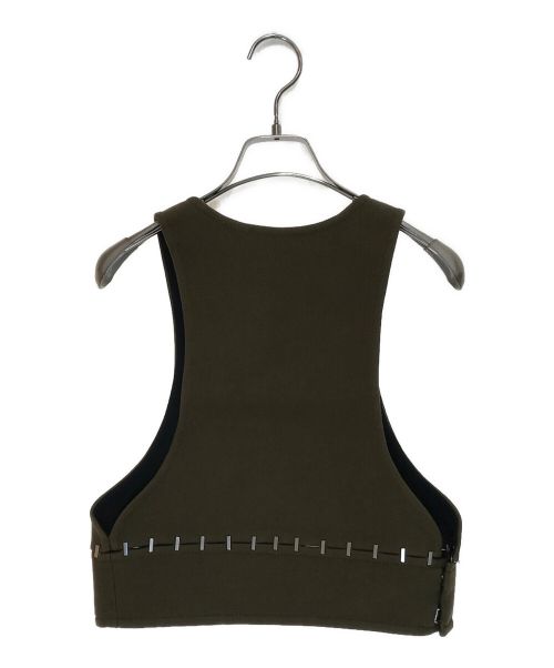 3.1 phillip lim（スリーワンフィリップリム）3.1 phillip lim (スリーワンフィリップリム) メタルデザインベスト カーキ サイズ:XSの古着・服飾アイテム