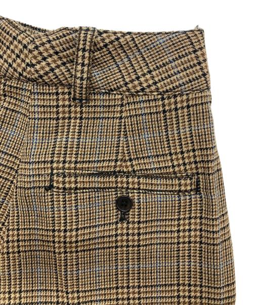 3.1 phillip lim（スリーワンフィリップリム）3.1 phillip lim (スリーワンフィリップリム) グレンチェック タック スラックス ブラウン サイズ:00の古着・服飾アイテム