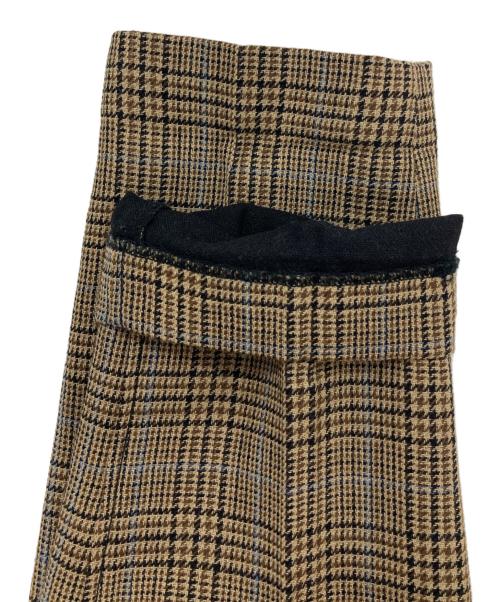 3.1 phillip lim（スリーワンフィリップリム）3.1 phillip lim (スリーワンフィリップリム) グレンチェック タック スラックス ブラウン サイズ:00の古着・服飾アイテム