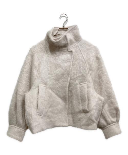 Snidel（スナイデル）Snidel (スナイデル) シャギーミドルブルゾン ベージュ サイズ:Sの古着・服飾アイテム