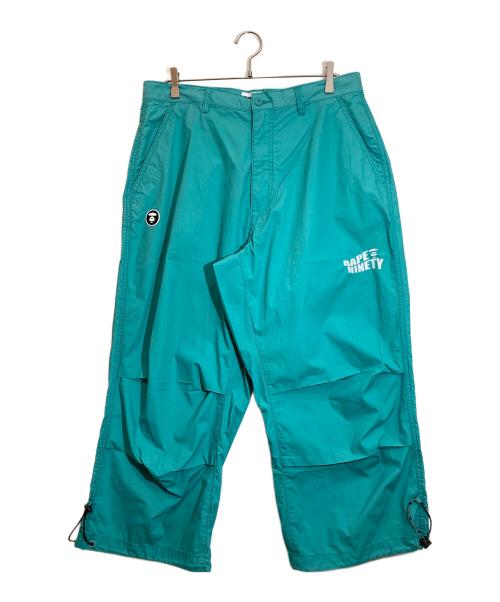 9090（9090）9090 (9090) Aape BY A BATHING APE (エーエイプ バイ アベイシングエイプ) WOVEN PANT/AAPPTM9601XXJ ブルー サイズ:Lの古着・服飾アイテム