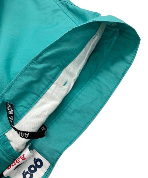 9090（9090）9090 (9090) Aape BY A BATHING APE (エーエイプ バイ アベイシングエイプ) WOVEN PANT/AAPPTM9601XXJ ブルー サイズ:Lの古着・服飾アイテム