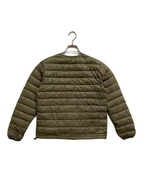 DANTON（ダントン）DANTON (ダントン) ノーカラーダウンジャケット カーキ サイズ:36の古着・服飾アイテム