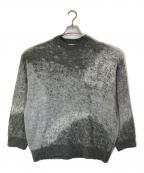 WYM LIDNMウィム バイ リドム）の古着「MOHAIR BLEND JACQUARD SHAGGY KNIT」｜グレー