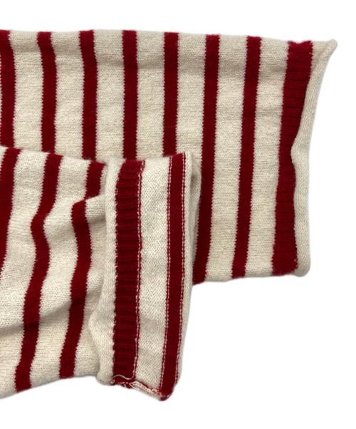 BATONER（バトナ―）BATONER (バトナ―) PILE WOOL BASQUE SHIRT レッド×ベージュ サイズ:2の古着・服飾アイテム