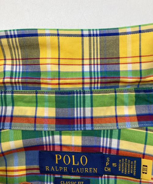 POLO RALPH LAUREN（ポロ・ラルフローレン）POLO RALPH LAUREN (ポロ・ラルフローレン) ボタンダウンチェックシャツ/クラシックフィット マルチカラー サイズ:SPの古着・服飾アイテム