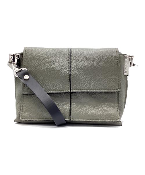 REBELLE（レベル）REBELLE (レベル) レザーショルダーバッグ オリーブの古着・服飾アイテム