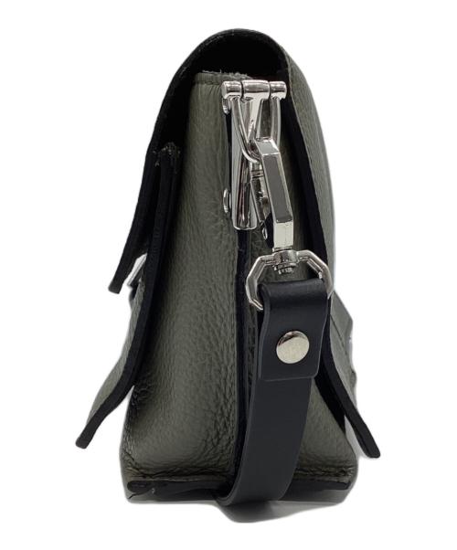 REBELLE（レベル）REBELLE (レベル) レザーショルダーバッグ オリーブの古着・服飾アイテム