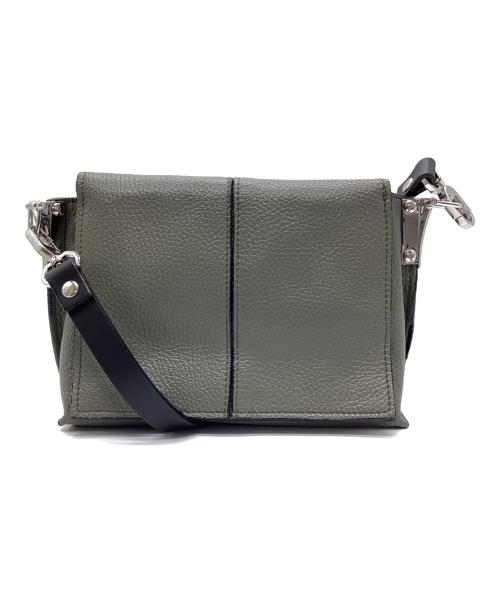 REBELLE（レベル）REBELLE (レベル) レザーショルダーバッグ オリーブの古着・服飾アイテム