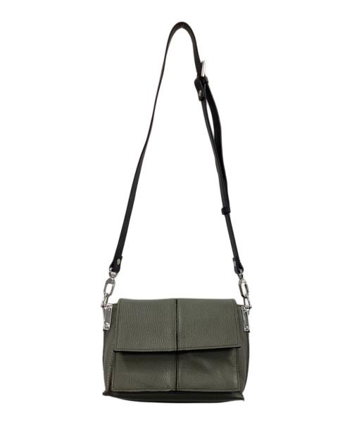 REBELLE（レベル）REBELLE (レベル) レザーショルダーバッグ オリーブの古着・服飾アイテム