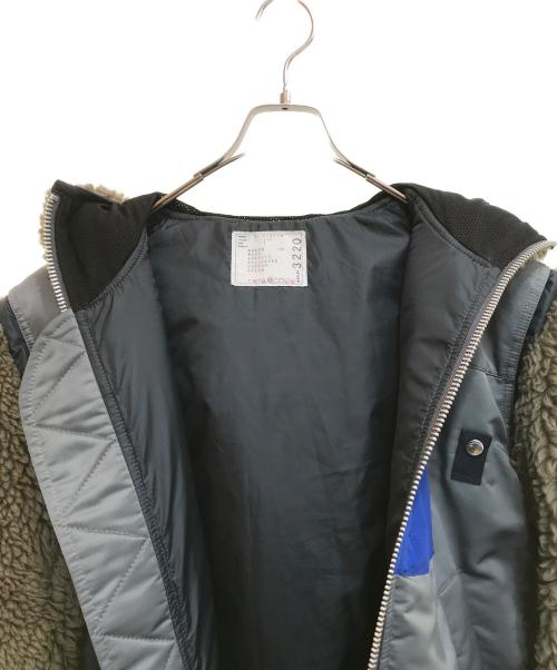 sacai（サカイ）sacai (サカイ) カラーブロック フーデッドジャケット/23-03220M グレーオリーブ サイズ:1の古着・服飾アイテム
