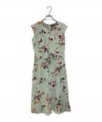 LAUREN RALPH LAURENローレンラルフローレン）の古着「総柄ワンピース」｜グリーン