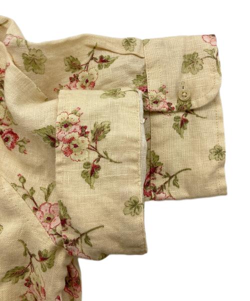 LAUREN RALPH LAUREN（ローレンラルフローレン）LAUREN RALPH LAUREN (ローレンラルフローレン) 総柄シャツワンピース ベージュ サイズ:2の古着・服飾アイテム