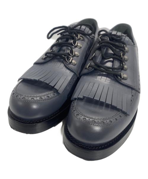 GUCCI（グッチ）GUCCI (グッチ) フリンジレザーシューズ/358271 グレー サイズ:9の古着・服飾アイテム