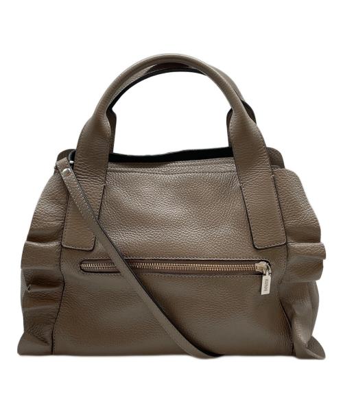 ripani（リパーニ）ripani (リパーニ) サイドフリルミニショルダーバッグ グレーの古着・服飾アイテム