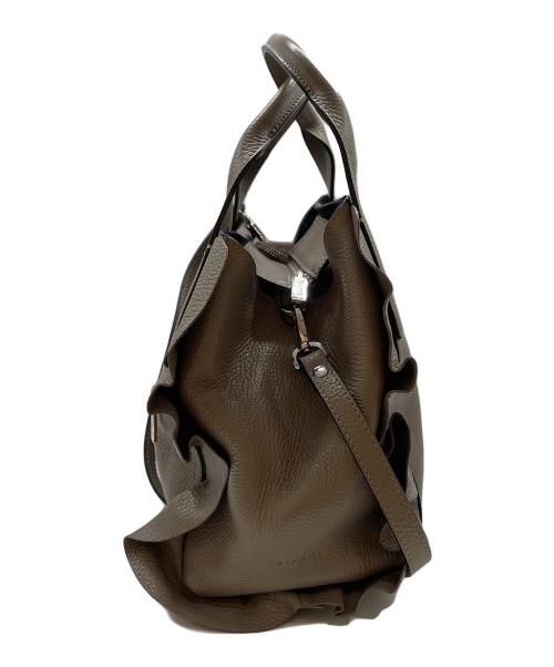 ripani（リパーニ）ripani (リパーニ) サイドフリルミニショルダーバッグ グレーの古着・服飾アイテム