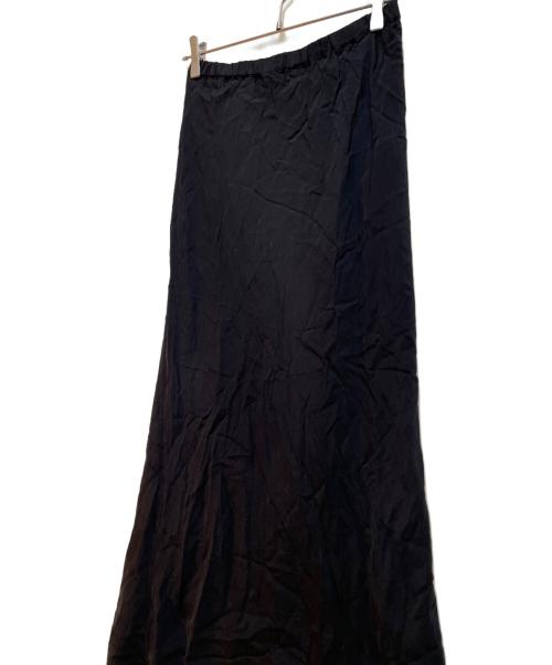 FRAMeWORK（フレームワーク）FRAMeWORK (フレームワーク) シルキーキュプラバイアススカート ブラック サイズ:40の古着・服飾アイテム