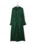 CLANE（クラネ）の古着「CROSS OPEN DECORATE ONE PIECE/11112-5192」｜グリーン