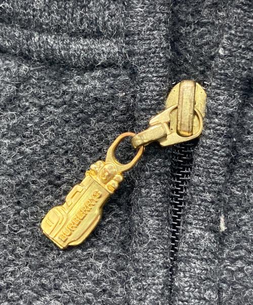 Burberry's（バーバリーズ）Burberry's (バーバリーズ) カシミヤ混ニットパーカー ブラック サイズ:Ⅿの古着・服飾アイテム