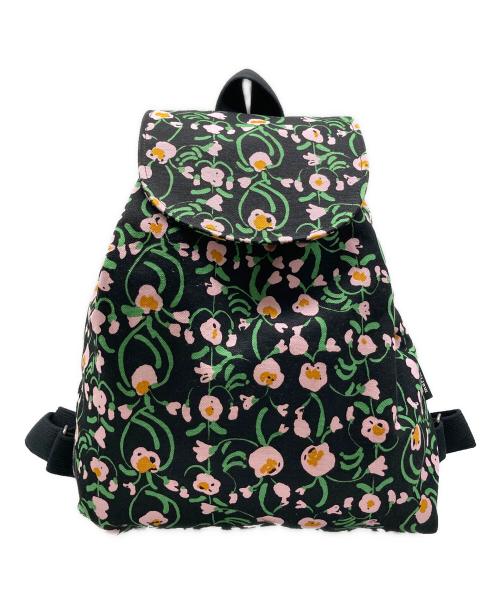 marimekko（マリメッコ）marimekko (マリメッコ) Erika Nurmu backpack ブラック×ピンクの古着・服飾アイテム