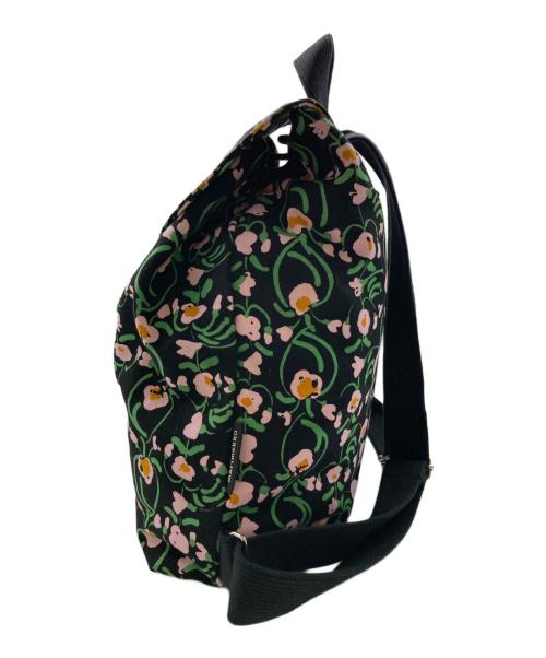 marimekko（マリメッコ）marimekko (マリメッコ) Erika Nurmu backpack ブラック×ピンクの古着・服飾アイテム