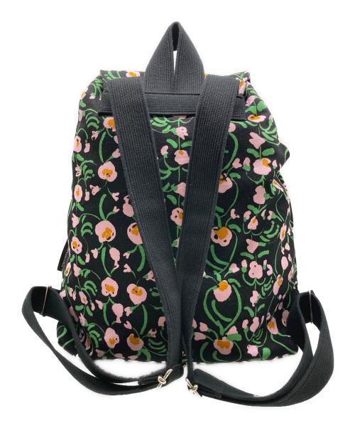 marimekko（マリメッコ）marimekko (マリメッコ) Erika Nurmu backpack ブラック×ピンクの古着・服飾アイテム