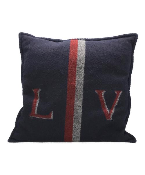 LOUIS VUITTON（ルイ ヴィトン）LOUIS VUITTON (ルイ ヴィトン) カシミヤ混クッション ネイビーの古着・服飾アイテム