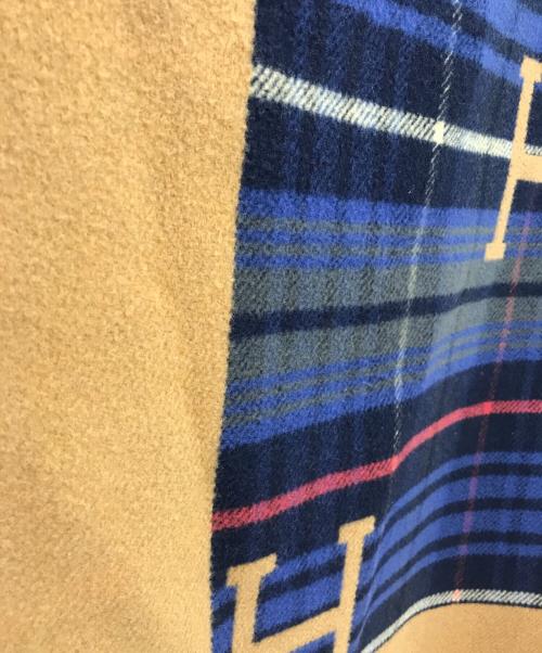 HERMES（エルメス）HERMES (エルメス) カシミヤ混ブランケット ブラウンの古着・服飾アイテム